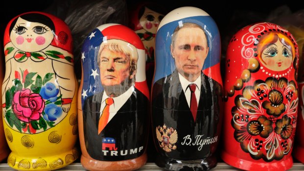 Russian dolls: Donald Trump and  Vladimir Putin.