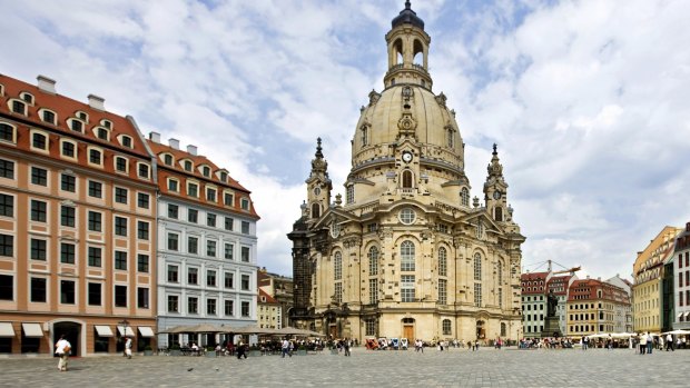 Dresden Frauenkirche, a church in Dresden.