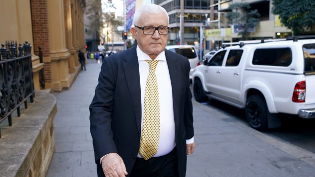 Ron Medich leaves the Supreme Court on Tuesday. 