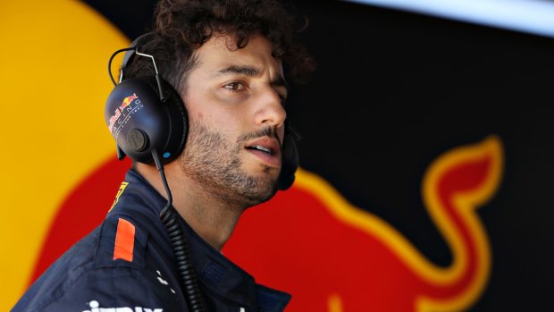 Looking on: Daniel Ricciardo of Australia.