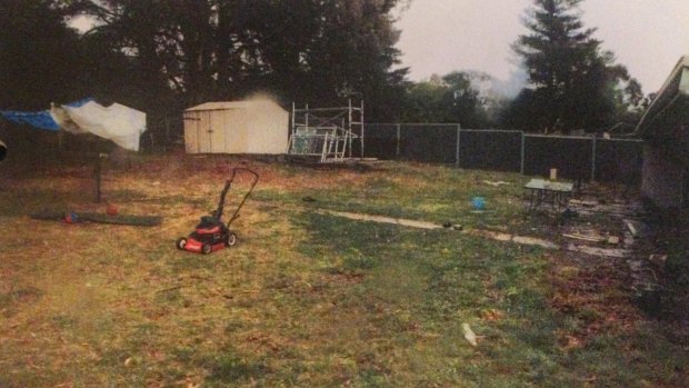 The garden shed where the boy was held.