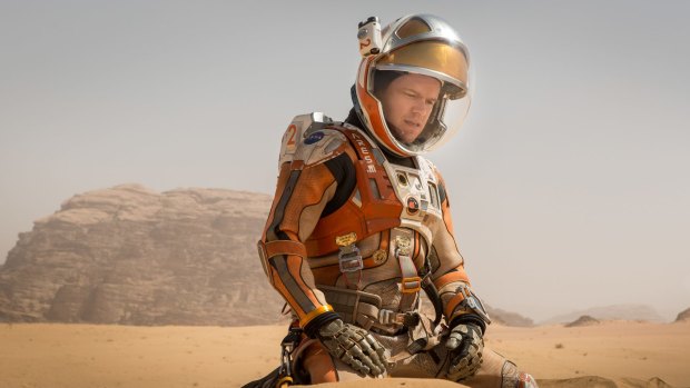 Battle for survival: Matt Damon in <i>The Martian</i>.
