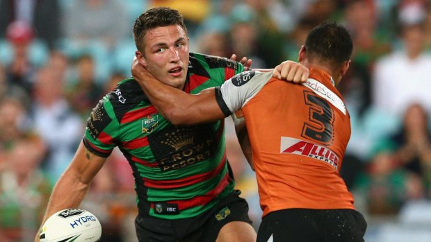 No saviour: Sam Burgess has told Rabbitohs fans not to expect him to single-handedly rescue the side from their problems on the pitch.