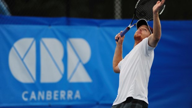 United States player Connor Smith at the Canberra International last year.