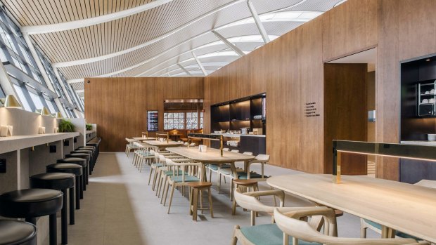 Cathay Pacific's new Shanghai Pudong lounge.