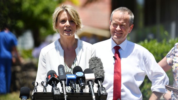 Opposition Leader Bill Shorten on the campaign trail in Bennelong with Labor candidate Kristina Keneally.