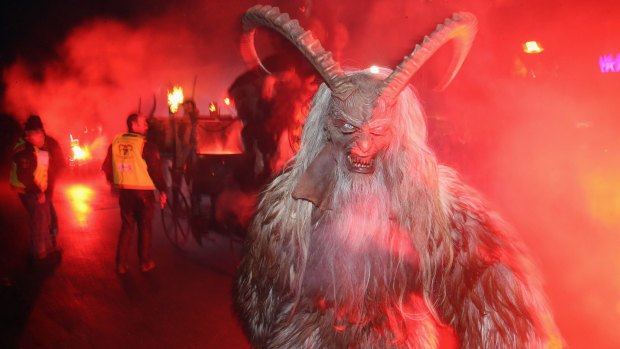 The Krampus on parade in Austria.