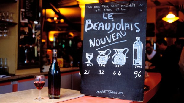Celebrated wine: Beaujolais tasting.