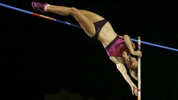 Rich vein of form: Alana Boyd cleared 4.81m on the Sunshine Coast on Saturday, bettering the national record by 4cm.