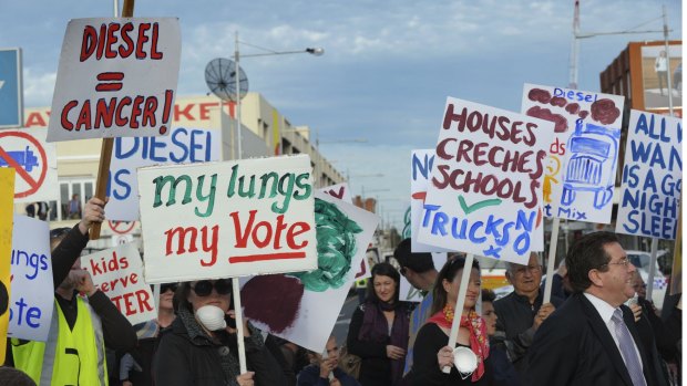 There have already been protests about the level of traffic to and from the Port of Melbourne. Tripling its size will further its health and environmental burden. 