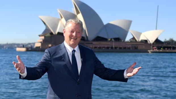 Al Gore in Sydney last month to promote An Inconvenient Sequel.