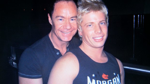 Michael Atkins and Matthew Leveson before Matthew's disappearance in 2007.