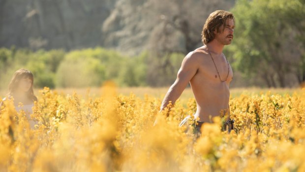 Chris Hemsworth has his moments as Billy Lee in <i>Bad Times at the El Royale</i>.