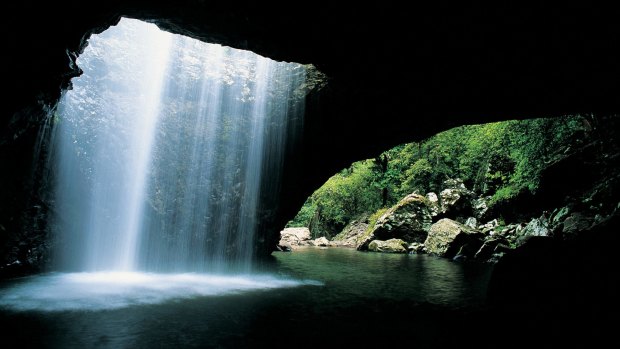 The Natural Bridge in Springbrook National Park.