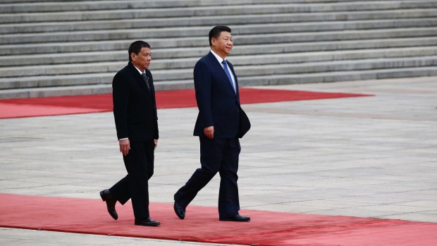 President of the Philippines Rodrigo Duterte and Chinese President Xi Jinping.