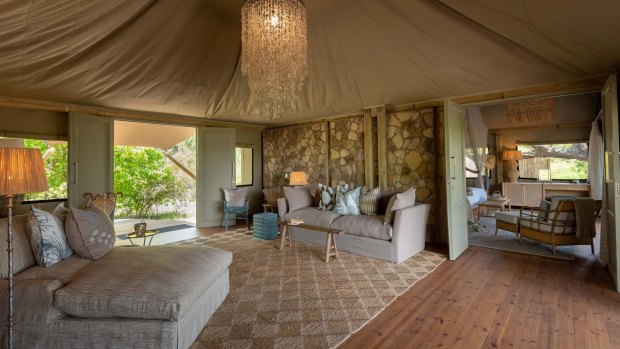 The new Mpala Jena Camp sits within the Zambezi National Park near Victoria Falls.