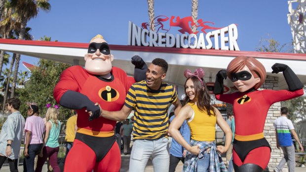 The Incredicoaster is the first ride-through attraction to feature characters from Dinesy and Pixar <i>The Incredibles</i>.