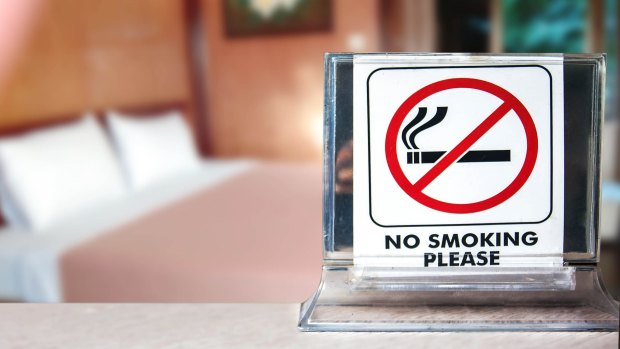 Hotels crack down on guests who break the non-smoking room rules.