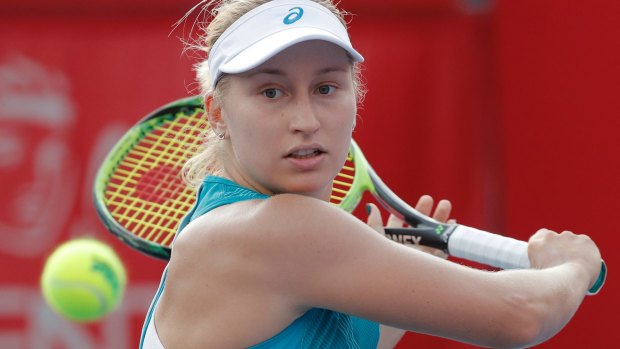 Untroubled: Daria Gavrilova sets up a final against Anastasia Pavlyuchenkova.