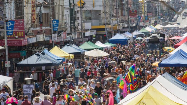 Brunswick is enjoying an explosion of popularity, especially with inner-city professionals attracted to its bars and cafes.

Revellers flocked to Sydney Road festival in Brunswick.