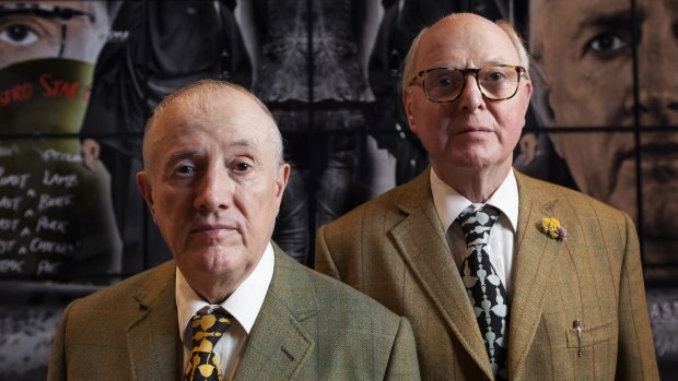 Gilbert & George: "We have a church at one end of our street and a mosque at the other end and we are the secular non-believers in the middle."