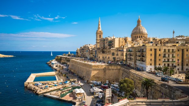 Valletta, the capital of Malta.
