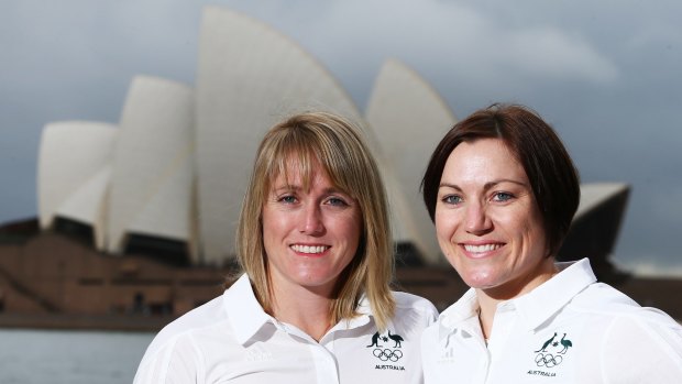 Birds of a feather: Sally Pearson and Anna Meares have crashed through pain barriers.