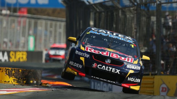 Out in front: Jamie Whincup is set to secure his sixth V8 Supercar title at Phillip Island next weekend.