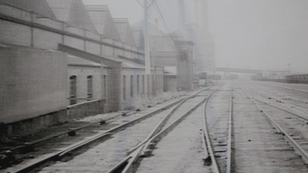 The former Goods Line as it used to be.