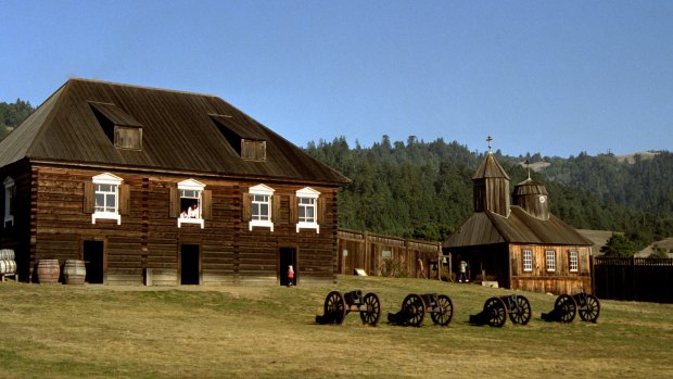 Historic fort Ross California is a former Russian fort.