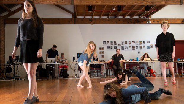 Rehearsals for Picnic at Hanging Rock at the Malthouse Theatre.