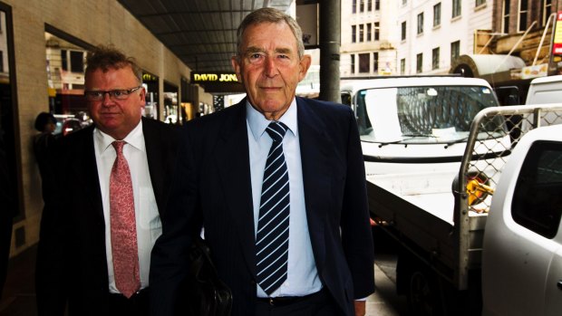 John Kinghorn arriving at the ICAC hearing in Castlereagh Street, Sydney, in December 2012.