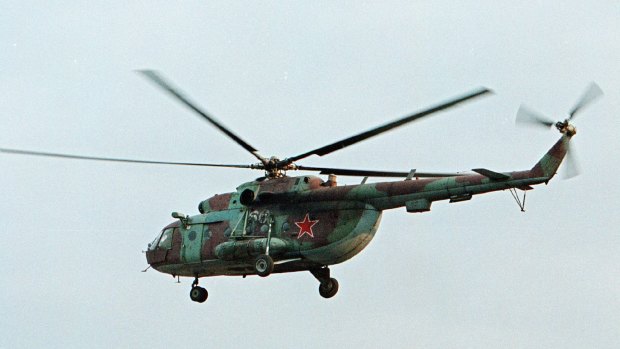 An Mi-8 helicopter similar to the one shot down in Syria.