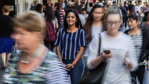 "Constantly evolving": Santini Subramaniam, who came from Singapore 10 years ago, says Australia has embraced different cultures.