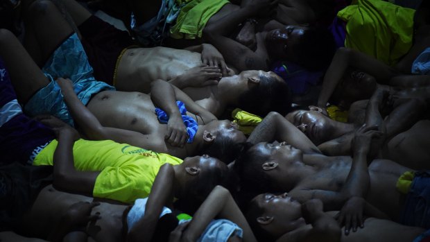 Overcrowding: more than 3500 people are held in Quezon City Jail in Manila, as a result of Rodrigo Duterte's war on drugs.