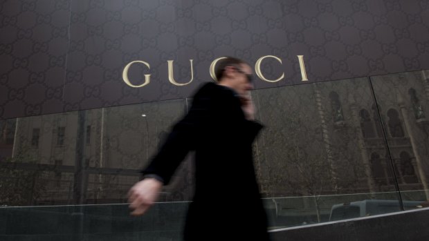 Gucci is a popular stop for tourists.