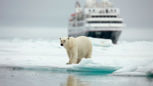 Silversea's Silver Explorer in the Arctic Circle.