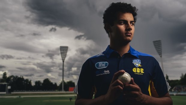 Quick learner: Weston Creek Molonglo fast bowler Joe Slater will make his Futures League debut for the ACT Comets against Tasmania in Hobart on Monday.
