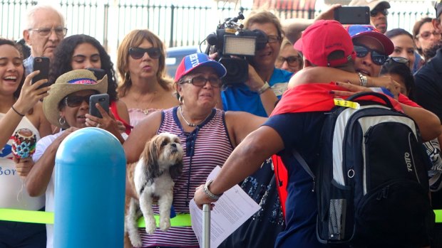 More than 3,000 people from Puerto Rico and the US Virgin Islands were brought to Florida on board the cruise ship. 