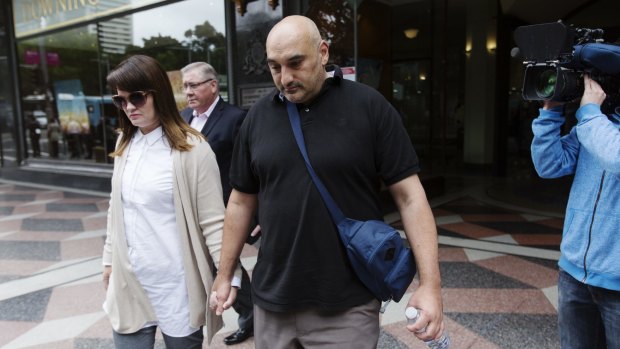 Victim Fady "Fred" Taiba outside the Downing Centre District Court.