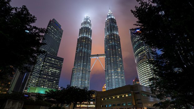 Kuala Lumpur's famous Petronas Twin Towers.