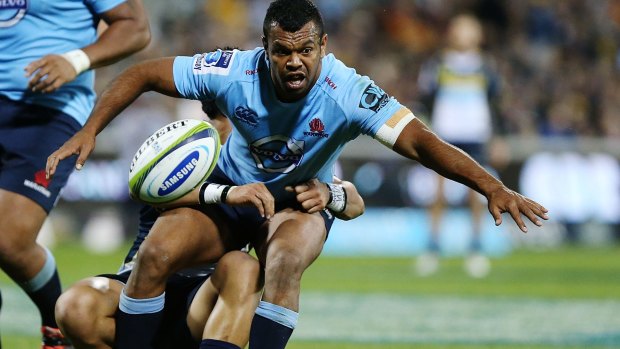 Warrior: Kurtley Beale played through the pain on Friday night.