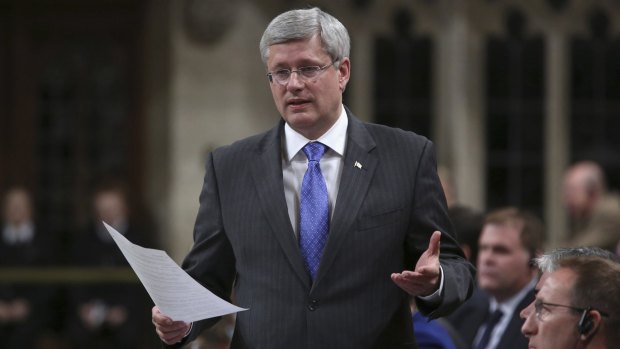 Canada's Prime Minister Stephen Harper has been taken to a secure location away from Parliament buildings in Ottawa. Other politicians have been asked to stay in their offices.