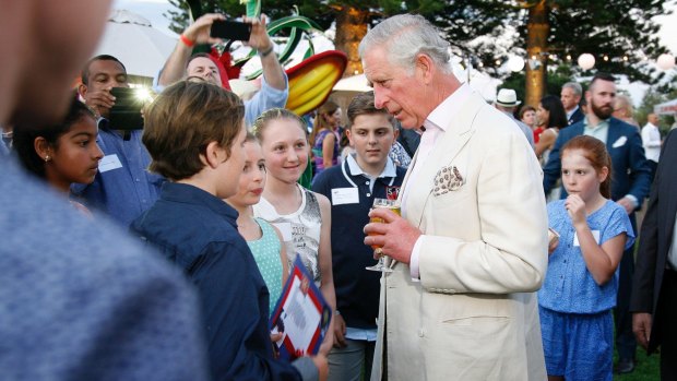 Prince Charles spoke to many children who shared his birthday during the event. 
