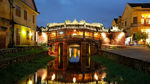 Japanese covered bridge in Hoi An, Vietnam.