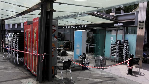 The cafe at the centre of a corruption inquiry into the disgraced former Labor powerbroker Eddie Obeid closes for good to make way for redevelopment of East Circular Quay.