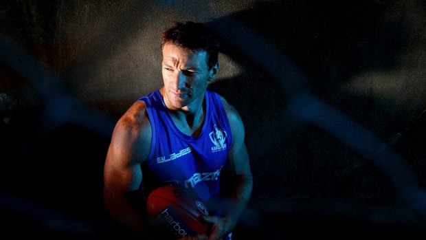 MELBOURNE, AUSTRALIA - MARCH 28:  Brent Harvey of the Kangaroos poses during a North Melbourne AFL media session at Aegis Park on March 28, 2013 in Melbourne, Australia.  (Photo by Robert Cianflone/Getty Images)