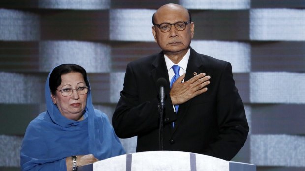 Khizr Khan and his wife Ghazala, Gold Star parents, denounced Trump's stance on Muslim immigration.