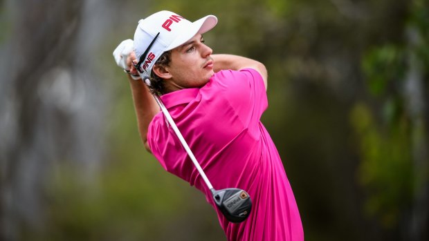 Tickled pink: Brett Coletta shares the lead at the NSW Open after day one.