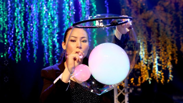 Melody Yang brings her Gazillion Bubble Show to Australia for the first time.